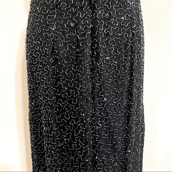 Vintage Andretta Donatello Backless Sequin Beaded Skirt Set Maxi - Picture 12 of 15